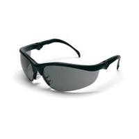 Crews Safety Products KD312 Crews Klondike Plus Safety Glasses With Black Frame And Gray Polycarbonate Duramass Anti-Scratch Len